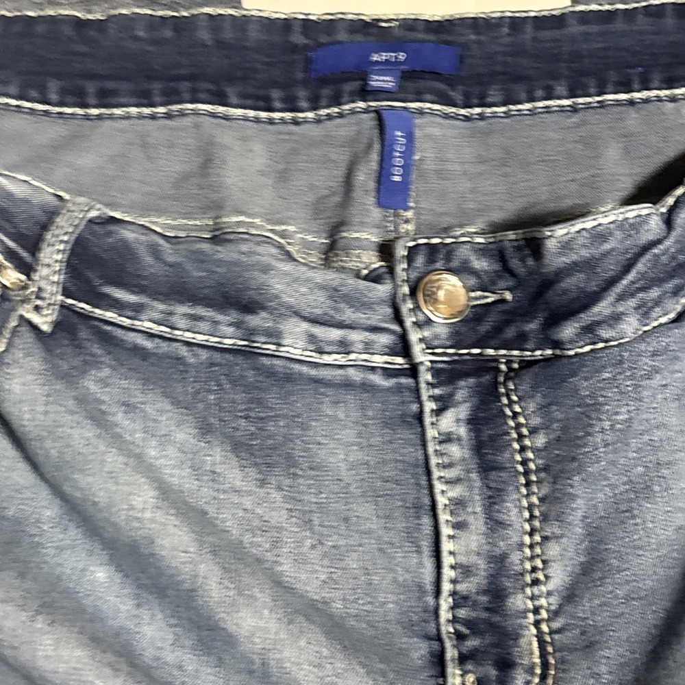 Apt. 9 Women Bootcut Jeans Embellished Bling Pocket Plus Size 24 Stretch Bootcut - Picture 4 of 12